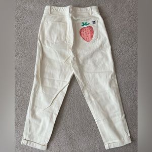Lucy & yak White Strawberry Pants size 30R